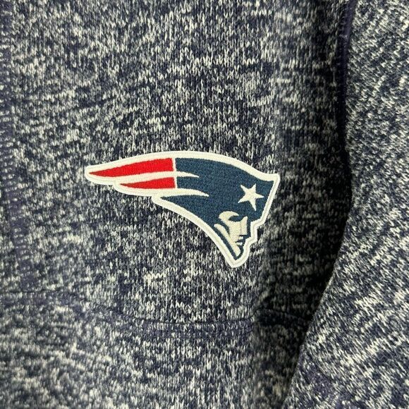 Antigua NFL New England Patriots Fortune 1/4 Zip Pullover - Navy- Size L- NWT - Picture 2 of 12